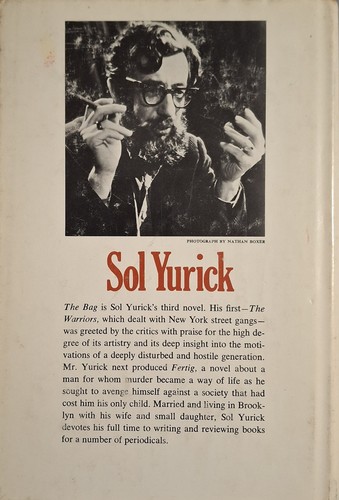 The Bag by Sol Yurick 1968 HC/DJ Second Printing - Picture 2 of 4