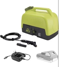 Sun Joe 24V IONMAX Cordless Sink/Shower Spray Washer Kit with Battery, WA24C-LTE