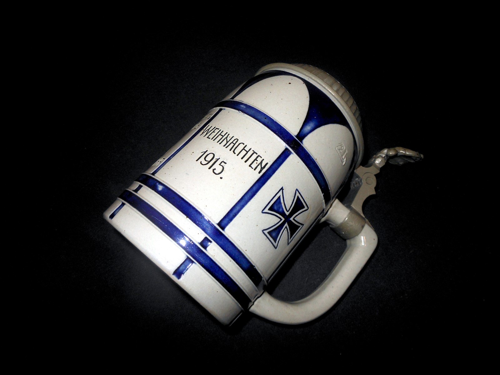 WW1 Prussian Army Heer - CHRISTMAS PRESENTATION AWARD TANKARD / STEIN - NICE!