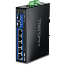 TRENDnet TI-G62 7-Port Industrial Gigabit DIN-Rail Switch