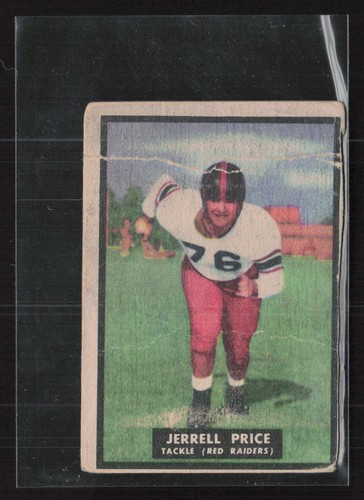 Jerrell Price #16 1951 Topps Magic card