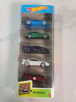 Hot Wheels HW Exotics (GTN33) 5 pack Lotus Jaguar Bugatti Lambo Aston