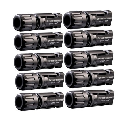 PACK OF 20 Multi-Contact MC4 Female Connectors for Solar Panels Power Connectors