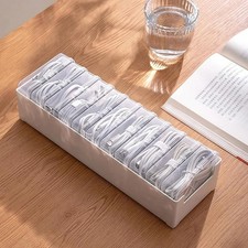 11 Box Cable Organizer Storage Box, Desktop Cable Management with Switch, Power