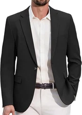 COOFANDY Men’s Slim Fit Casual Blazer Lightweight One Button Sport Coat