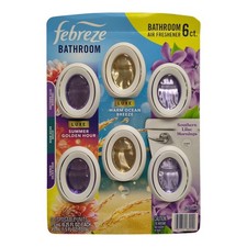 Febreze Bathroom Air Freshener, Spring Mix, 6 Pack