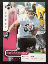 NOAH HERRON 2005 Upper Deck NFL Foundations #110 Rookie Card RC #388/399. rookie card picture