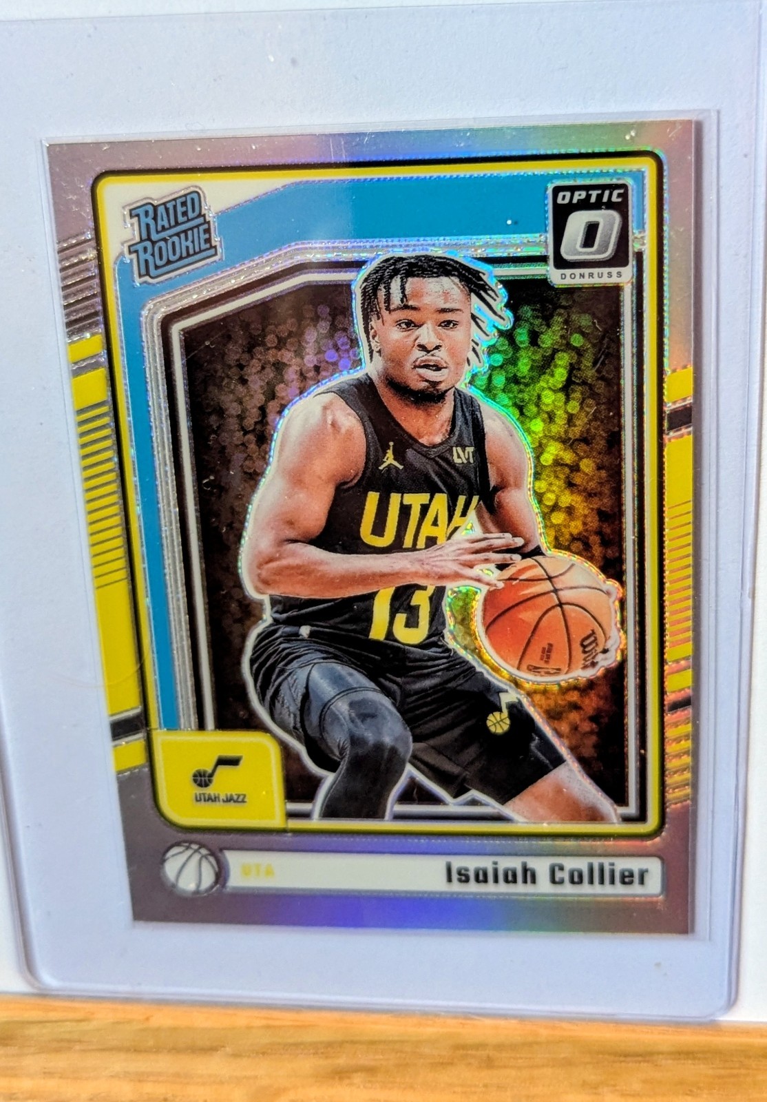 2024-25 Panini Donruss Optic - Rated Rookie Isaiah Collier #295 Holo Prizm (RC)