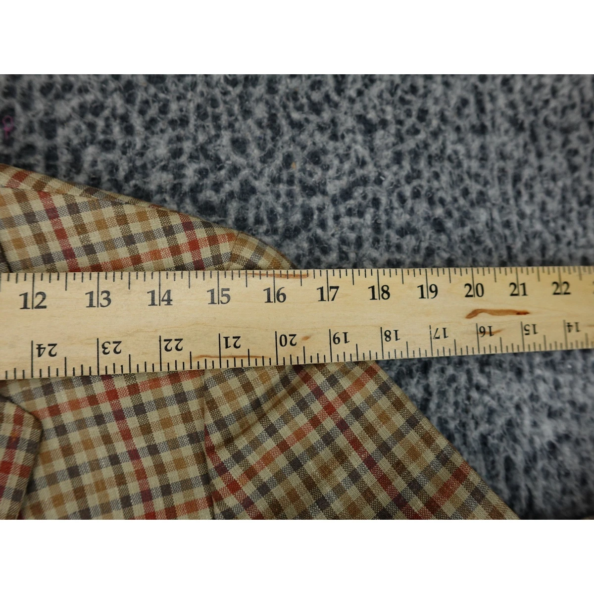 Blazer a Cuadros Burberrys Mujer M Rojo Tostado Vintage Dos Botones Chaqueta de Lana