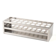 Stainless Steel Test Tube Rack 30 Holes for 21mm Tubes Round Hole Holder