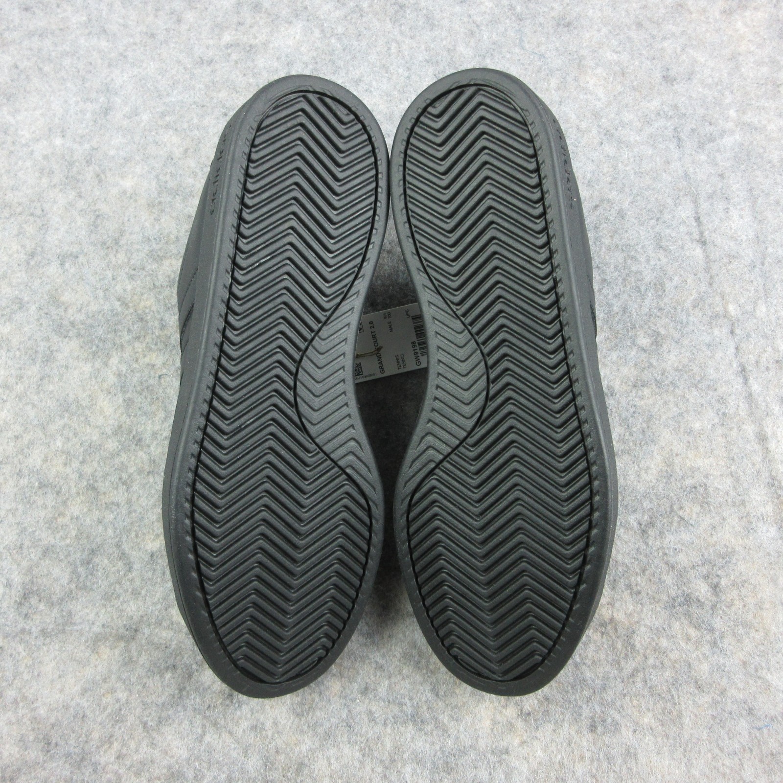 New ADIDAS Mens Grand Court 2.0 Cloudfoam Sneakers Black Size 10 Leather NIB