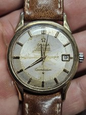 Vintage Omega Constellation Pie Pan 168.005 Gold capped Stainless Cross Hair 2