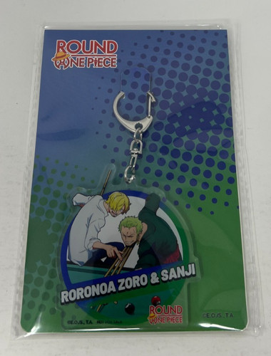 One Piece x Round1 Exclusive Collab Roronoa Zoro and Sanji Acrylic Keychain