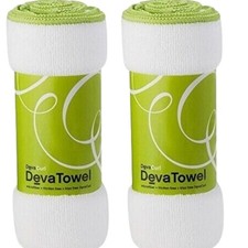 Deva Curl Microfiber Towel Pack of 2, White