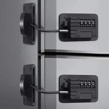 Fridge Lock 2 Pack , Heavy Duty Combination Refrigerator Lock, for Fridge, Cabi