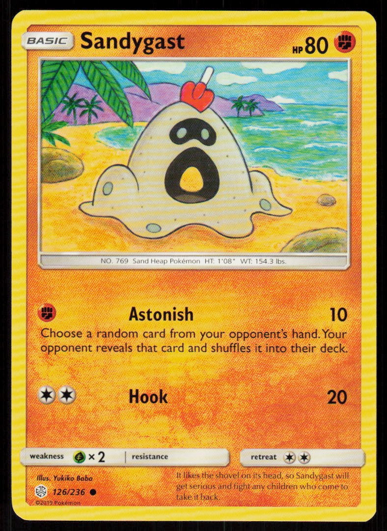 Sandygast 126/236 Common Cosmic Eclipse Pokemon Near Mint