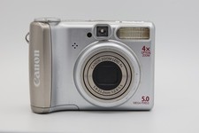 Canon PowerShot A530 compact camera 5.0MP silver FOR PARTS ONLY REPAIRS