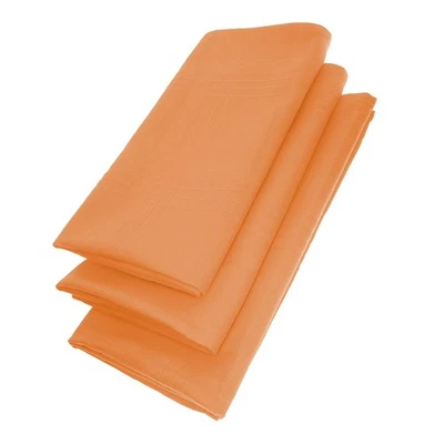 Gariella 3er Set Muster Stoffservietten Servietten 45cm 100% Baumwolle Apricot - Bild 1 von 4