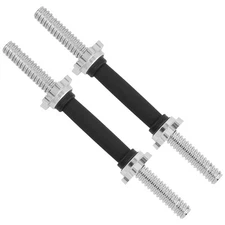 Yes4All Threaded Dumbbell Handles, 14/16/18/24 Inch Dumbbell Bar Pair, Chrome...