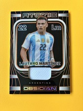 Lautaro Martinez Match Worn Patch 4/99 Panini Obsidian Soccer 2023/24 Argentina