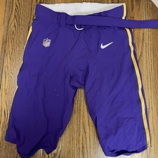 Ezra Cleveland Minnesota Vikings NFL Nike Game Worn Purple Pants Size 40