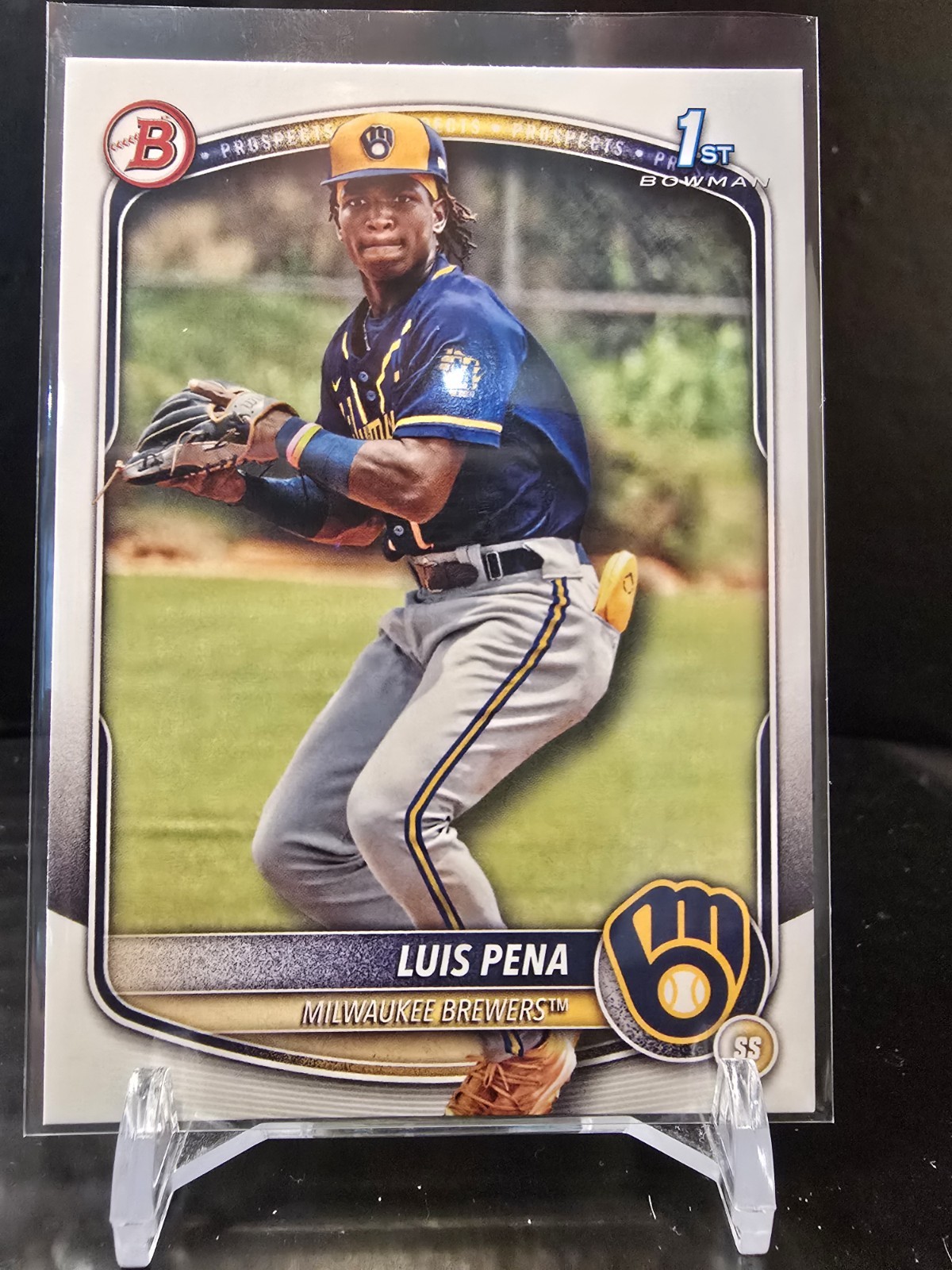 2025 Bowman #BP-38 Luis Pena Prospects Milwaukee Brewers 1st  RC