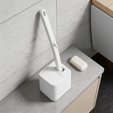 Multi-Purpose Disposable Toilet Brush Handle - No Replacement Heads, with Holder
