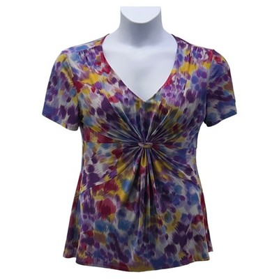 Abstract Twisted Top Medium Maximalist Eclectic Vacation Travel Boho Colorful