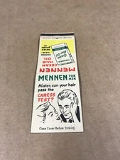 Vintage Mennen Cream Hair Oil - Matchcover, Matchbook