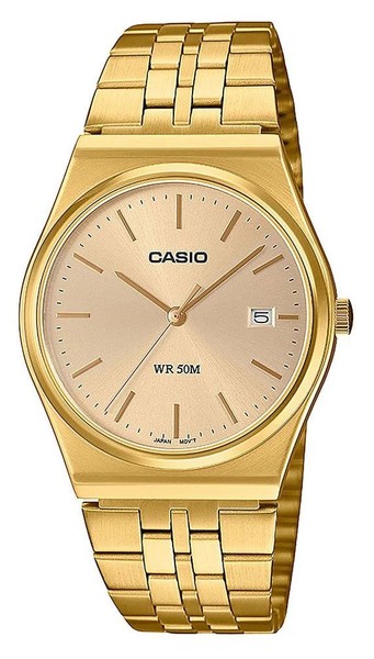 Casio Vintage Mtp-Kollektion (35 Mm) Goldenes Zifferblatt / MTP-B145G-9AVEF Uhr-image