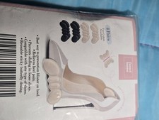4 Pair Heel Grips Pads Liner Cushions For Loose Shoes Foot Care Protector Solid
