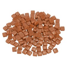 200g 140 Pieces 0.4" Iridescent Square Mosaic Tiles Brown