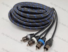 Sky High Car Audio Triple Shield 18ft 4 Channel RCA Cable OFC Signal Wire 4ch