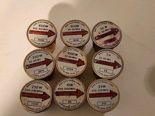 Lot 9 Bird Thruline WattMeter Element Slug Untested 1000w 20 500mhz 500w