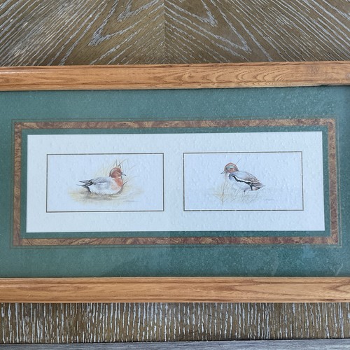 Wild Ducks Print Framed 17.5 X 9.5
