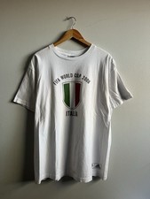 Vintage Y2K Adidas FIFA World Cup 2006 Germany Italia White T-Shirt Mens Size XL