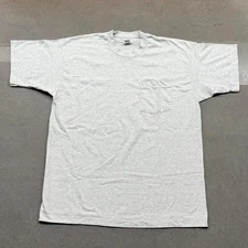 Vintage 90s BVD Gray Single Stitch Pocket T-shirt USA XL