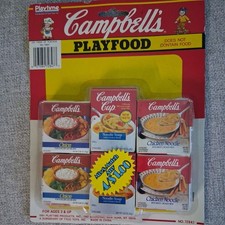 Vintage Campbell's Play Food 1991 Playtime Products