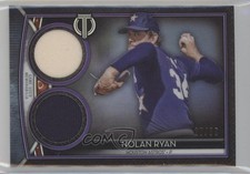 2020 Topps Tribute Single Player Dual Relics Purple 27/50 Nolan Ryan HOF e8a