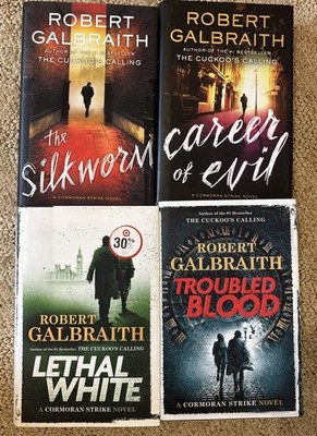 ROBERT GALBRAITH JK Rowling lot of 4 Cormoran Strike series books Hardcover GUC