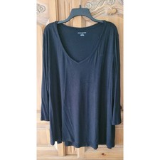 AMAZON ESSENTIALS Women's Lightweight Long-Sleeve V-Neck Knit Tunic/Top --Sz 2X