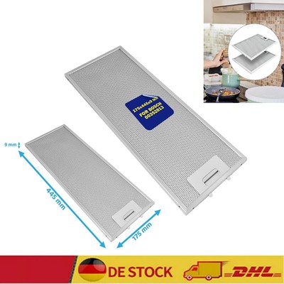 1/2set Fettfilter für Bosch Siemens 352813 DHI1645 Dunstabzugshaube 445*175*9mm