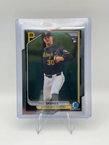 2024 Bowman Chrome 31 Paul Skenes Base Card RC Pittsburgh Pirates