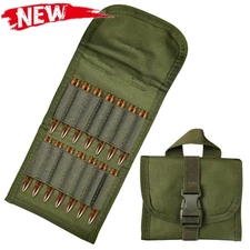 Tactical 14 Rifle Belt Ammo Carrier Pouch Hunting Outdoor Rifle Holder Case Bag