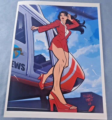 Lois Lane Superman Glossy Print Art 11'' x 9''