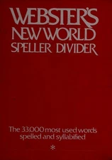 Webster's New World Speller - Divider Hardcover Shirley M. Miller