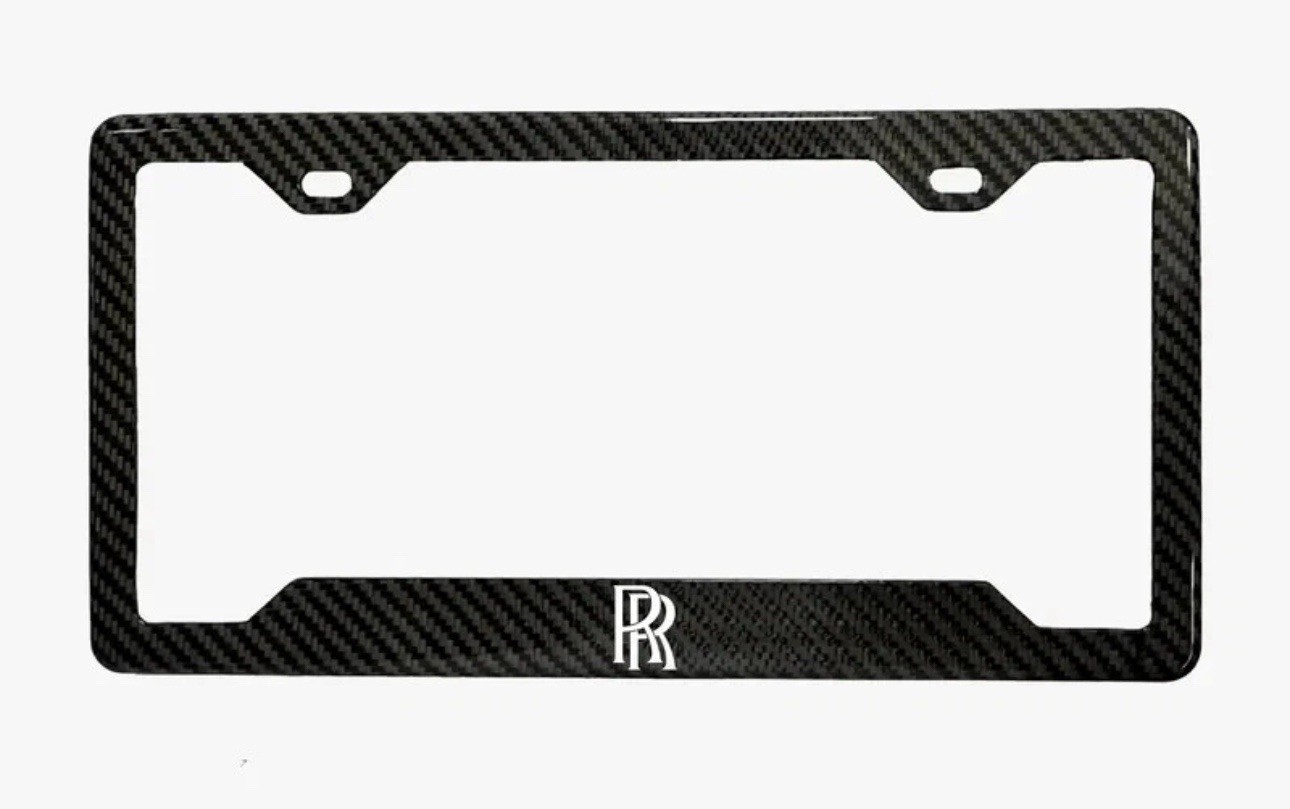 Rolls Royce 100% Real Carbon Fiber License Plate Frame