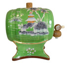 1920s Satsuma Moriyama Moriage Porcelain Sake Decanter Barrel Set – 5 Cups — photo 7