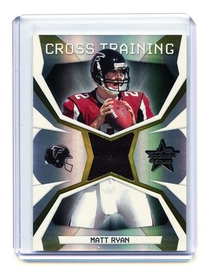 Matt Ryan 2008 Leaf Rookies & Stars Cross Training Materials Jersey /250   RC C