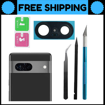 Pixel 7 Back Rear Camera Lens Glass Replacement for Google 7 black